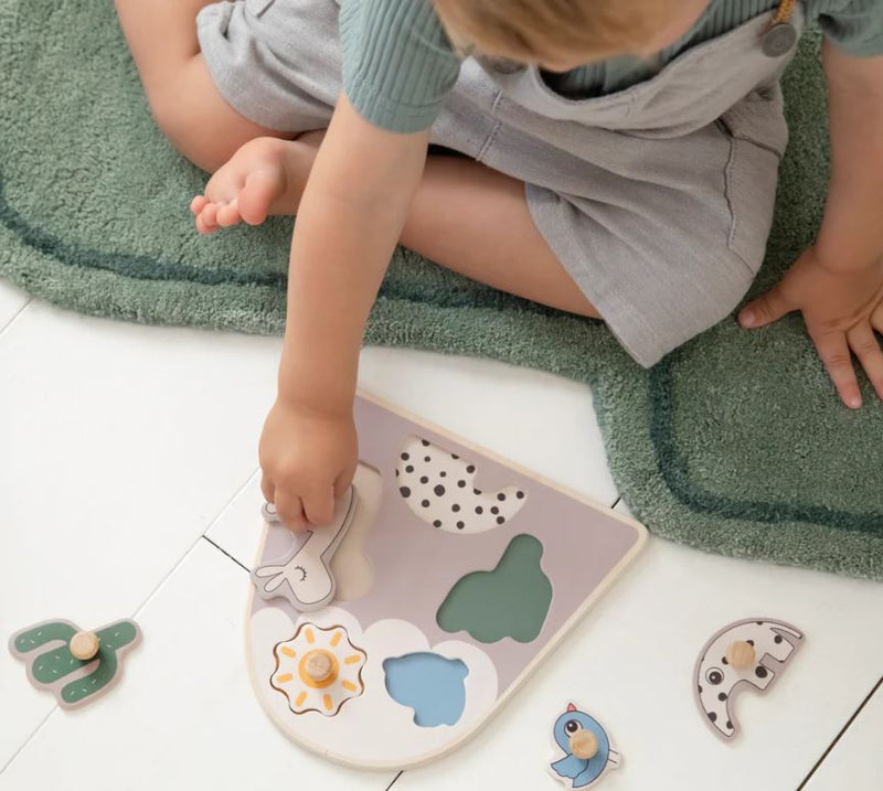 Done by Deer | Peg Puzzle Lalee Sand - Plumme Box