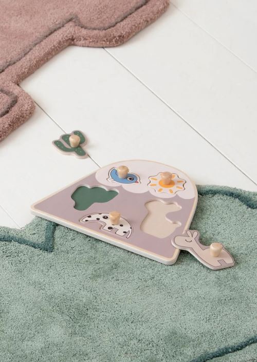 Done by Deer | Peg Puzzle Lalee Sand - Plumme Box